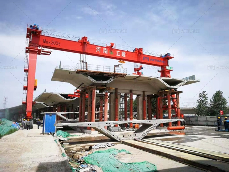 DLT 200 тонн козловой кран для подъёма мостов